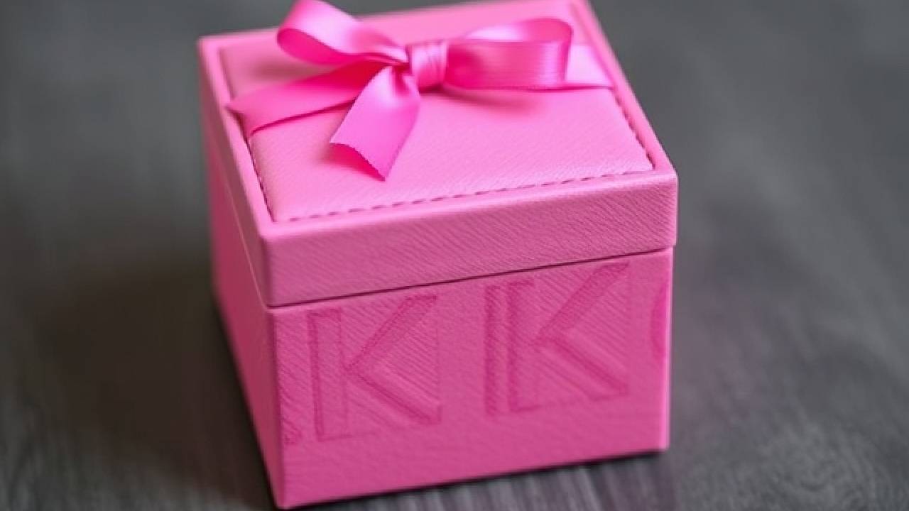 Bracelet Holder Box Square Box With A K on It